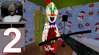 Granny Ice Scream Santa: The scary Game Mod Gameplay Walkthrough Part 2 (IOS/Android)