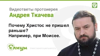 Почему Христос не пришел раньше? Например, во времена Моисея или Ноя. о. Андрей Ткачев