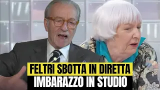 Vittorio Feltri sbotta in diretta tv: pubblico a bocca aperta