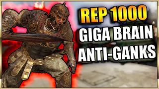 This is what Rep 1000 Anti-Ganks looks like - GIGA BRAIN Plays | #ForHonor