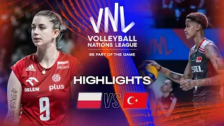 🇵🇱 POL vs. 🇹🇷 TUR - Highlights Week 2 | Women's VNL 2023