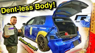 Rebuilding A WRECKED And MODDED 2012 MK6 Volkswagen Golf R From COPART Part 6! (READY FOR PRIMER!)