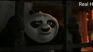 kung fu panda 3: po  trying to save Master Croc and Master Storming Ox