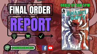 Final Order Report 05/18 Anansi Boys Elseworlds & Venomverse Reborn Green Brain Comics