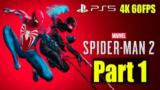 Marvel's SPIDER-MAN 2 Gameplay Walkthrough Part 1 [4K 60FPS PS5] No Commentary