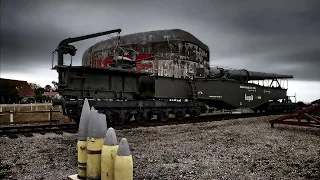 LEOPOLD || Eisenbahngeschütz 28-cm-Kanone K5  - DEUTSCHE WEHRMACHT || Museum Frankreich