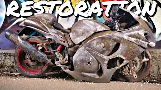 Suzuki hayabusa restoration | Restored hayabusa Sport Motorcycle | Old Bike Restoration And Repair