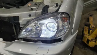 Восстановление фар Mercedes  W163 ML