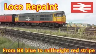 Repainting & weathering a locomotive