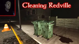 This Felt Like Actual Work (Cleaning Redville) Garbage Man Horror Game