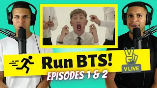 Our First Time Ever Reacting to RUN BTS! (Ep. 1 & 2)