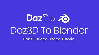 Daz3D to Blender Bridge: Basic Usage Tutorial