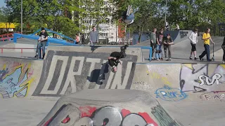 best trick duos & solo - pool jam with @SputnikScooters at Yasenevo skatepark
