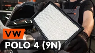 How to change air filter on VW POLO 4 (9N) [TUTORIAL AUTODOC]