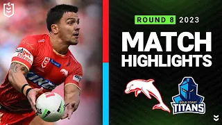 NRL 2023 | Dolphins v Gold Coast Titans | Match Highlights