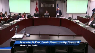 Toronto and East York Community Council - March 19, 2019