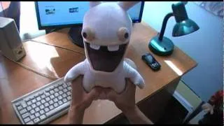 Screaming rabbid plush