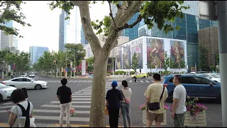 West Nanjing Road｜Walk Tour Vlog Shanghai 4K｜Jing'an Temple Commercial District｜Shaanxi North Road｜N