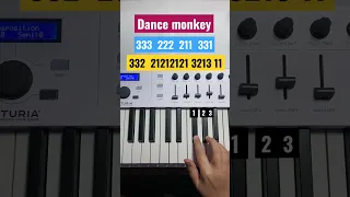 TONES AND I - DANCE MONKEY / Piano Tutorial  #shorts