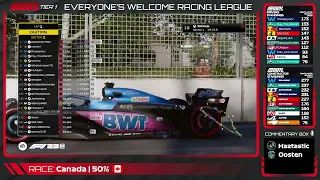 EWRL Round 9 in Canada - 50% Race -  Full Broadcast & Commentary - F1 23