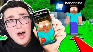 I CALLED HEROBRINE in Minecraft! **HE ANSWERED**