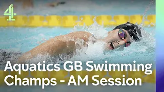 Live Aquatics GB Swimming Championships | Day 2 | AM Session