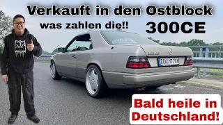 Mercedes 300CE verkauft! ab in den Ostblock. Werkstatt Alltag. Kunden Besuch.