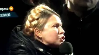 2014-02-22 Kiev Kyiv Maidan Rally now Tymoshenko speaking in person now Kiev  L