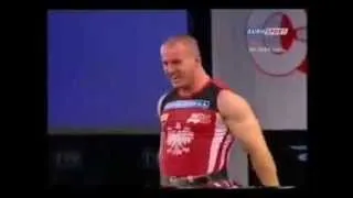 Marcin Dolega 199kg snatch  World Record  EM 2006