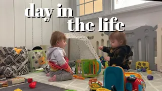 day in the life: stay at home mom of one year old twins