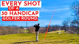 EVERY SHOT of a 30 handicap golfer round