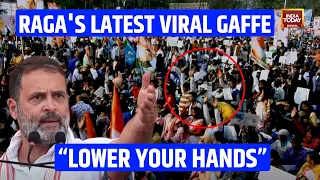 The moments leading up to Rahul Gandhi’s latest viral gaffe