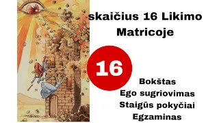 Skaičius 16 Likimo Matricoje. EGO programų iššifravimas