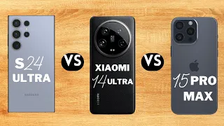 Battle of the Titans: Samsung S24 Ultra vs. Xiaomi 14 Ultra vs. iPhone 15 Pro Max.