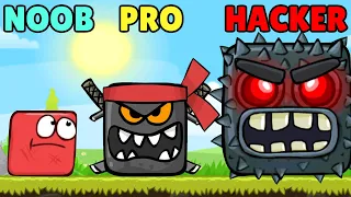 NOOB vs PRO vs HACKER in Red Ball 4