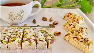 Tahini/ Sesame Halva Recipe | Turkish/ Middle Eastern Dessert |   تاہینی حلوہ | تل کی مٹھائی