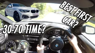 2018 BMW 118i MANUAL DRIVING POV/REVIEW // BEST FIRST CAR?