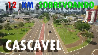 Passeio por Cascavel PR por Drone - 12 km sobrevoando a cidade