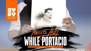 X-Men Comic Book Artist Whilce Portacio Sketches Bishop (Artists Alley) | SYFY WIRE