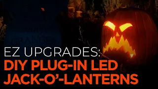 DIY Plug-In LED Jack-O'-Lanterns