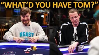 @MrBeast takes on TOM DWAN in Super High Stakes Cash Game @HustlerCasinoLive