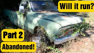 ABANDONED! PARKED 23 YEARS! 1967 CHEVY C10 REVIVAL! WILL IT START? PART 2!