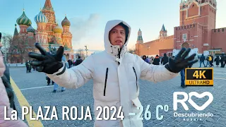 Como bailan los rusos en el frío a - 26 Cº en la Plaza Roja y el Kremlin 2024  Invierno ruso