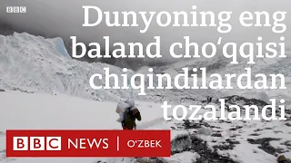 Дунё томини тонналаб чиқиндидан қандай тозалашди? BBC News O'zbek