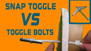 How to install toggle bolts | Snap Toggle vs Toggle Bolt vs Flip Toggle vs Snap Toggle