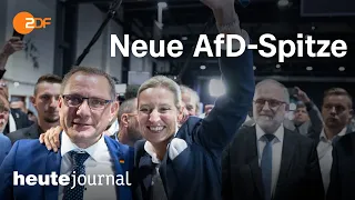 heute journal vom 18.06.2022 AfD-Bundesparteitag, Chrupalla, Riesa, Hitze, Waldbrand (українською)