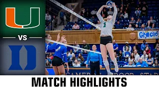 Miami vs. Duke ACC Volleyball Highlights (2022)