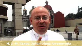 M.I. Sr. Cango Julián Arturo López Amozurrutia felicita al Cardenal Norberto Rivera.