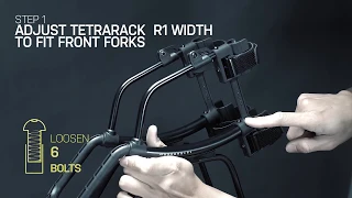 Topeak - How to Install TetraRack R1on Road Bike Front Forks