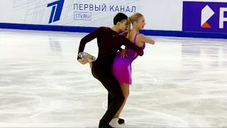 Софья Леонтьева - Даниил Горелкин. Произвольный танец. Первенство России среди юниоров 2023